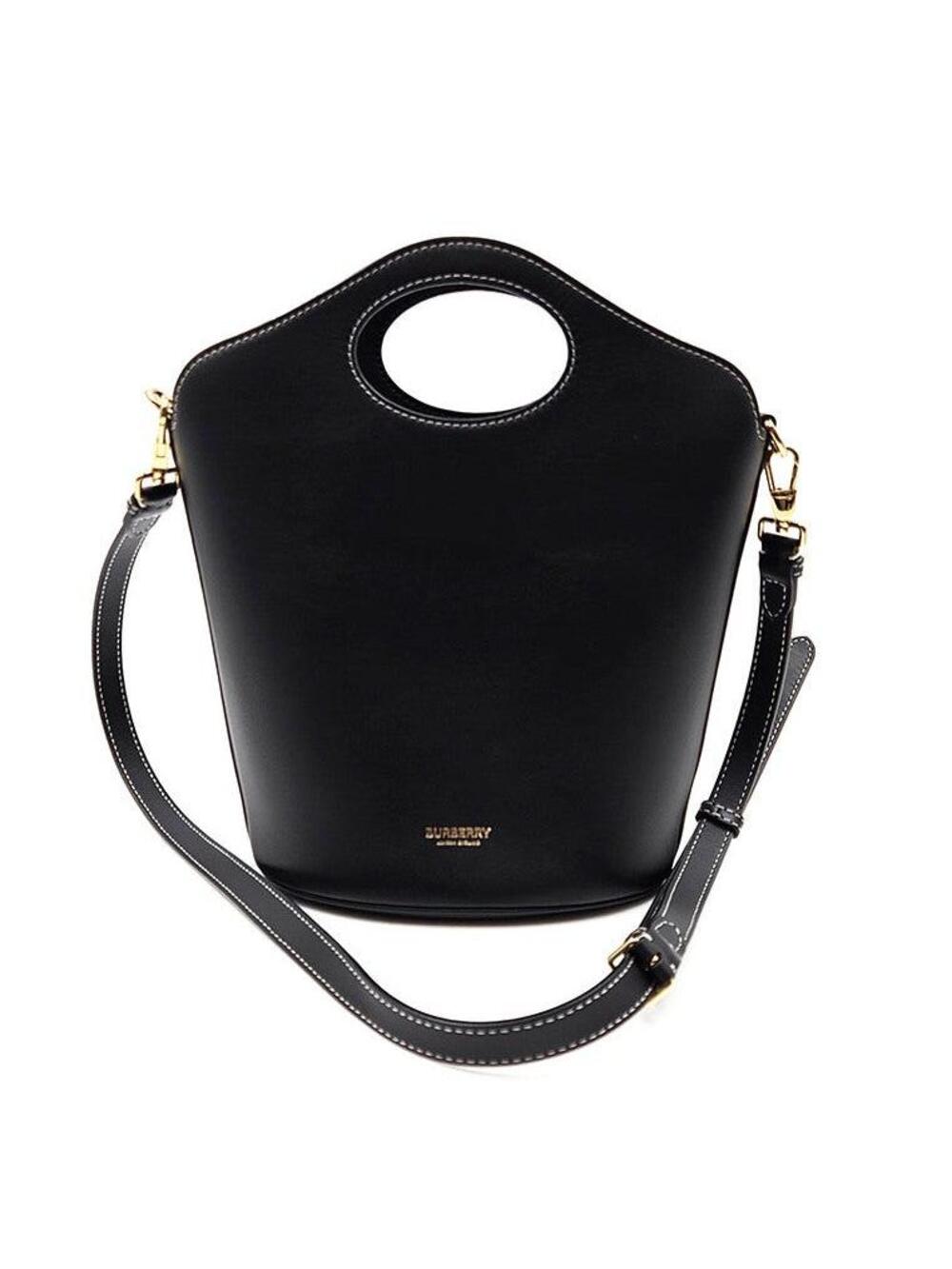 Burberry Leather Pocket Bucket Bag #352390F68B